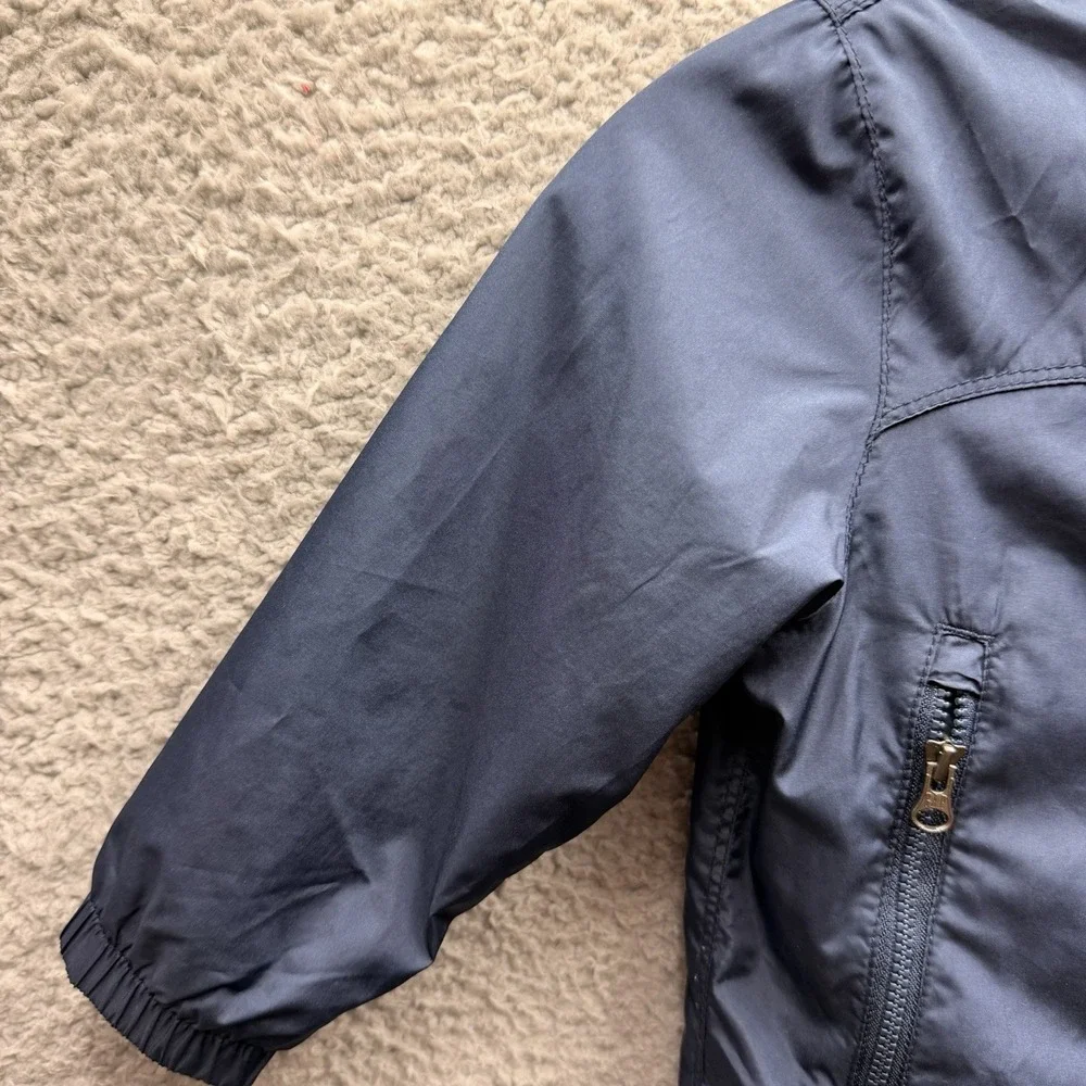 GAP Jacket Toddler Boys Size 2T Navy Blue Jersey-Lined Windbreaker Jacket 2T